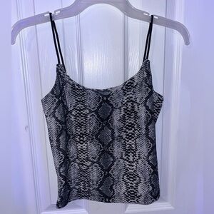 Snake print tank top